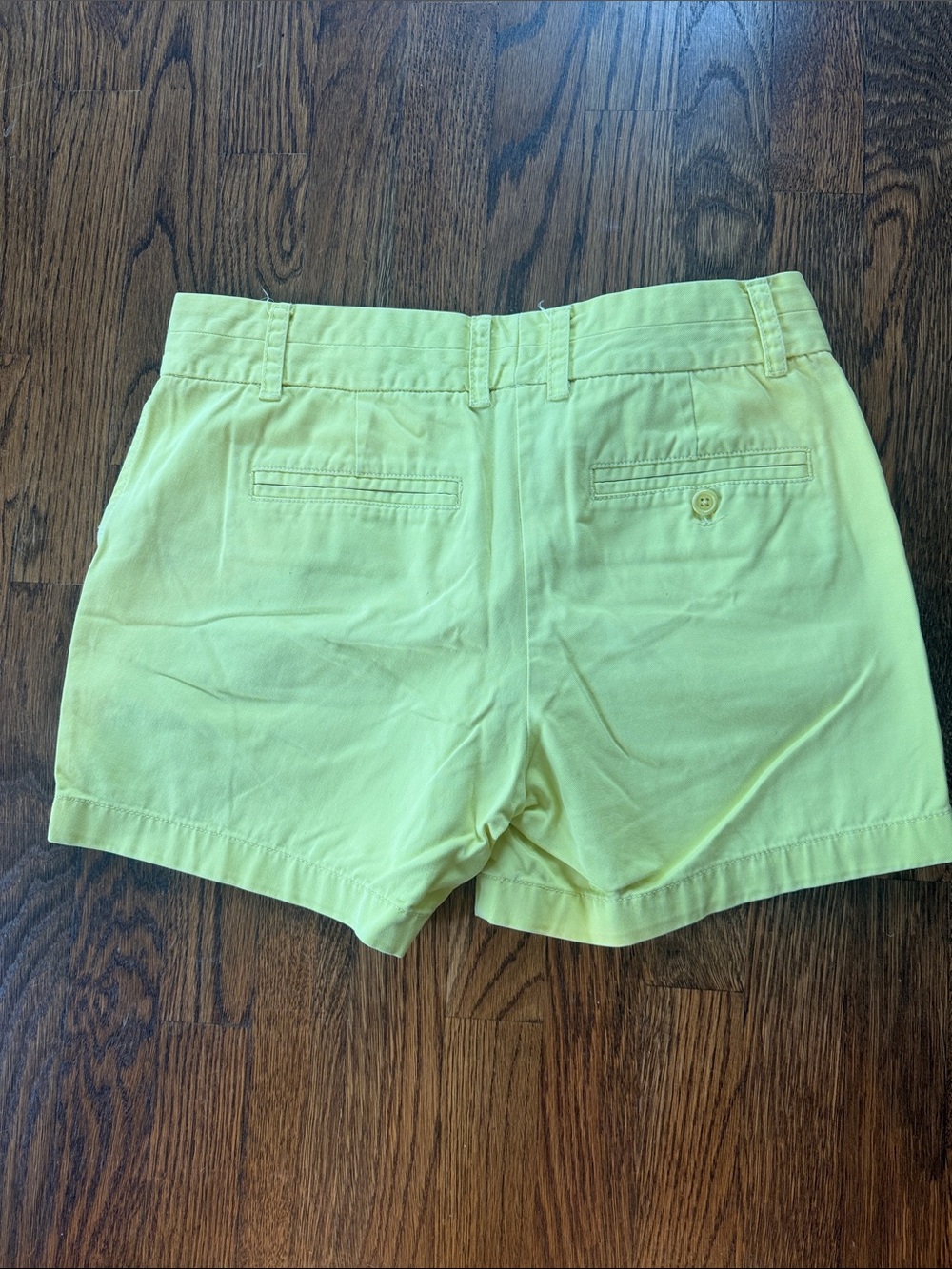 J. Crew Lemon Yellow Cotton Chino Shorts - Picture 3 of 3